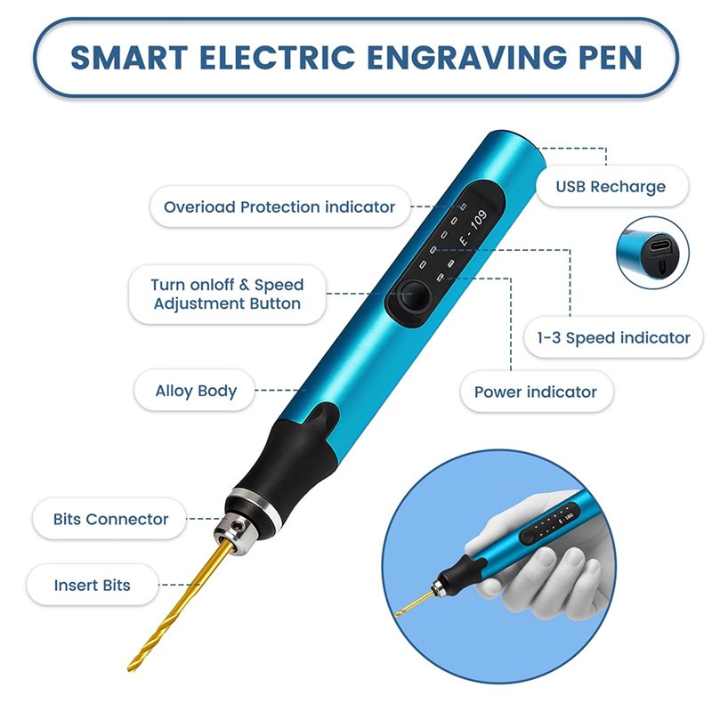 AB13-Electric Speed Mini Drill - огляд і ціна Jewelry Making Dc