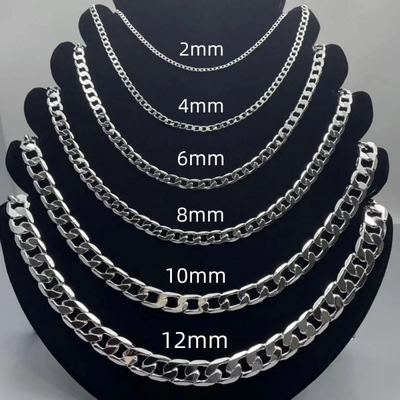Men's 925 Sterling Silver Neck - огляд і ціна Lobster Clasp Silver