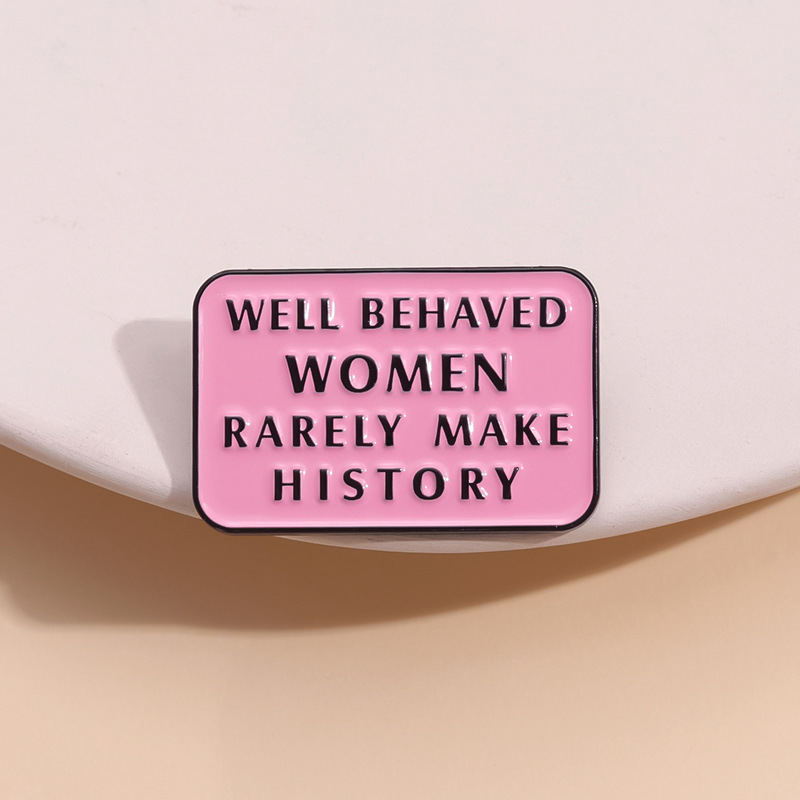 Feminist Enamel Pins Well Beha - огляд і ціна Jewelry Making History
