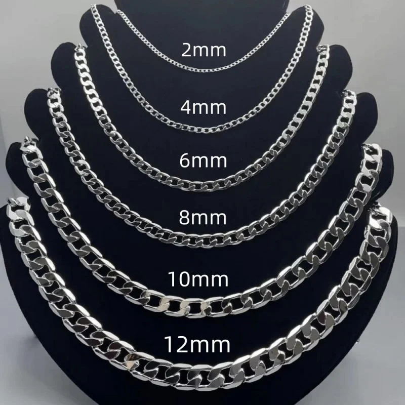 Men's 925 Sterling Silver Neck - огляд і ціна Lobster Clasp Silver