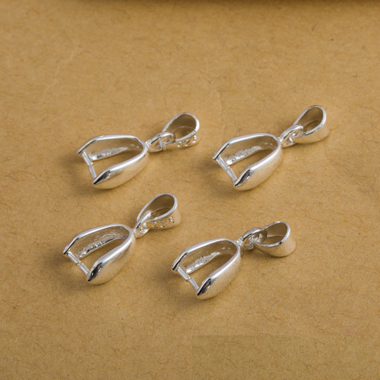 10Pcs 925 Stering Silver Plate - огляд і ціна Lobster Clasp Silver