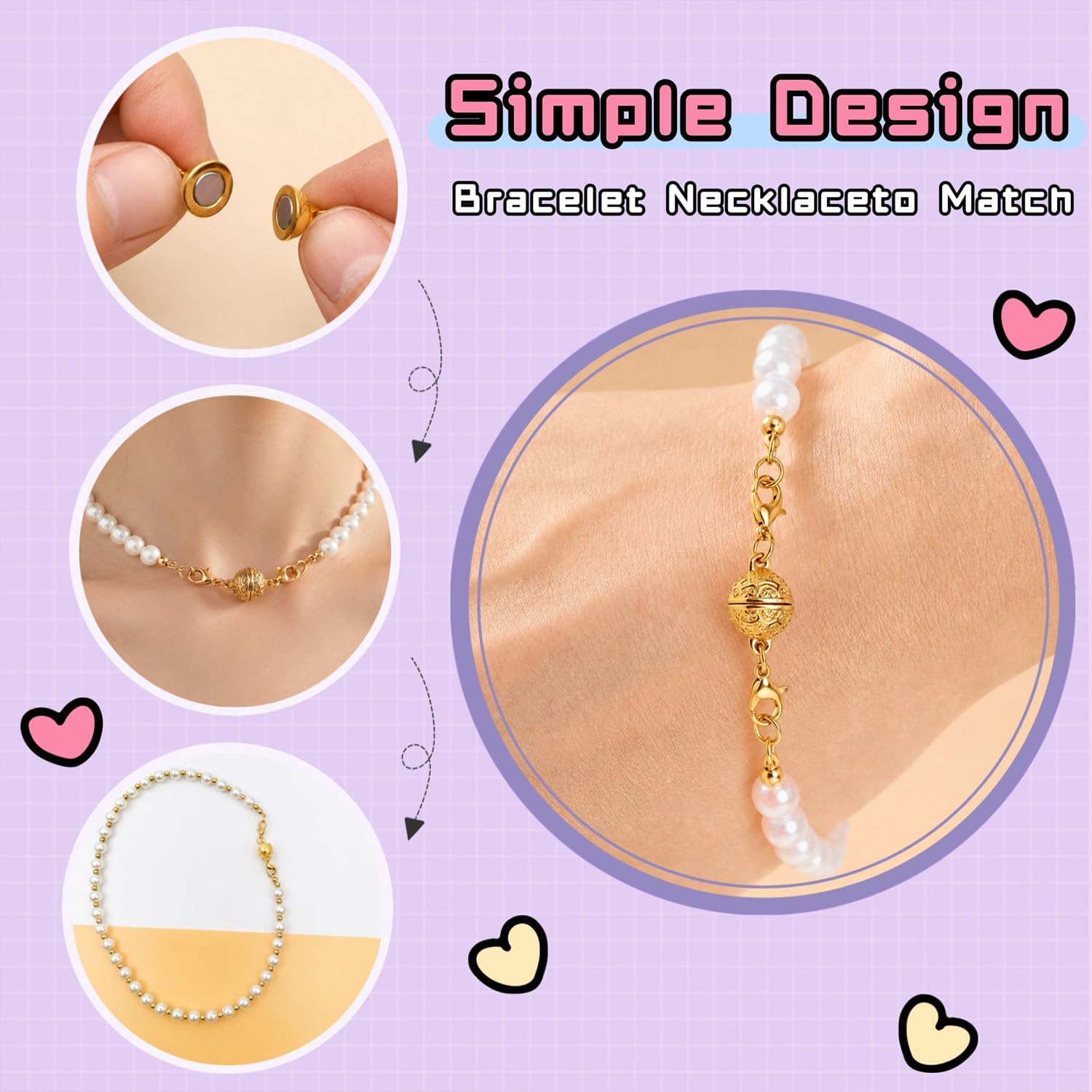 Magnetic Necklace Clasp with L - огляд і ціна Lobster Clasp Silver